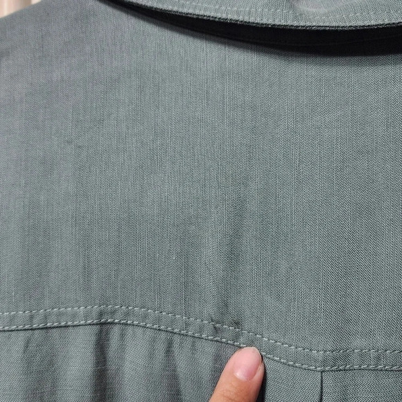 Soft Surroundings Getaway Linen Blend Jumpsuit NWT Sz 16 Casual Minimalist - Picture 8 of 12